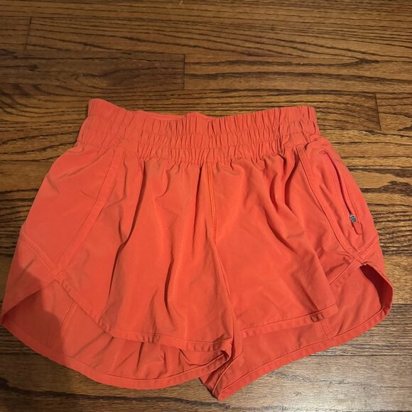 Lululemon Tracker Short 4”, Color- warm coral, Size 6, EUC - Picture 2 of 6
